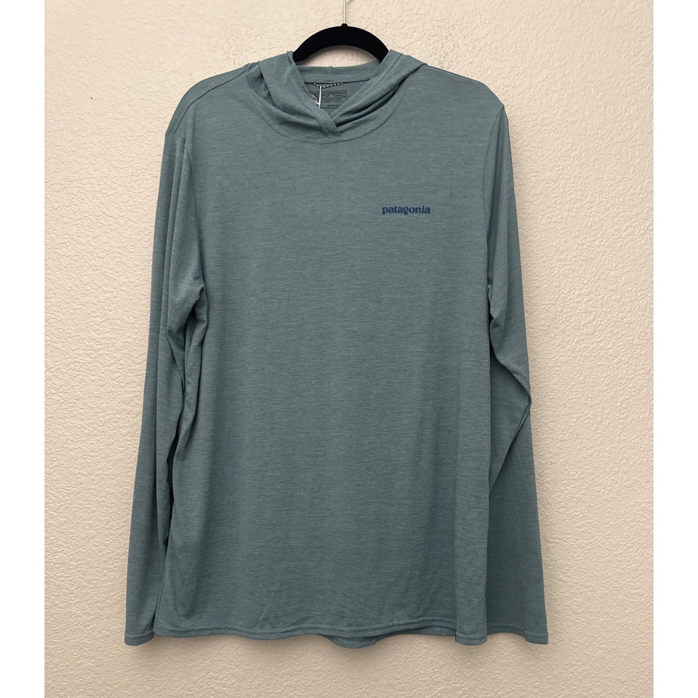 Patagonia Capilene Cool Daily Graphic Hoody Light Plume Grey Men's Large NWT - Picture 1 of 13
